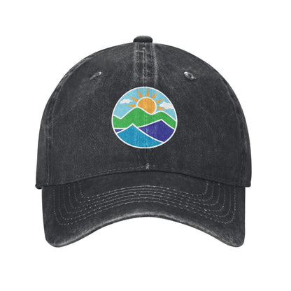 Ncei Round Icon Printed unisex baseball cap adjustable cap outdoor sun hats trucker hat