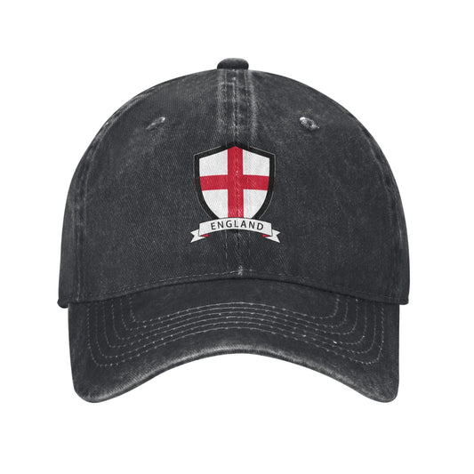 England Country Flag Shield Printed unisex baseball cap adjustable cap outdoor sun hats trucker hat
