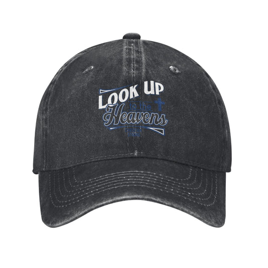 Look To Heaven Christian STRONG Printed unisex baseball cap adjustable cap outdoor sun hats trucker hat