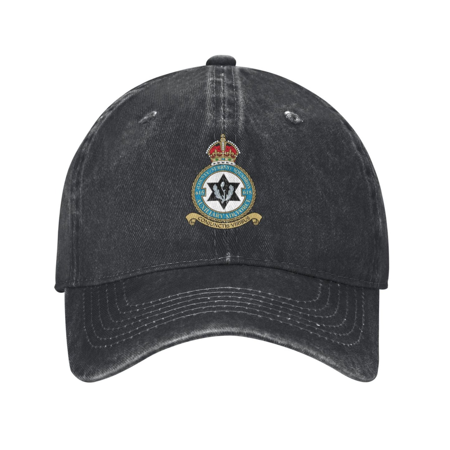 615 County Of Surrey Squadron Printed unisex baseball cap adjustable cap outdoor trucker hat veterans Gifts