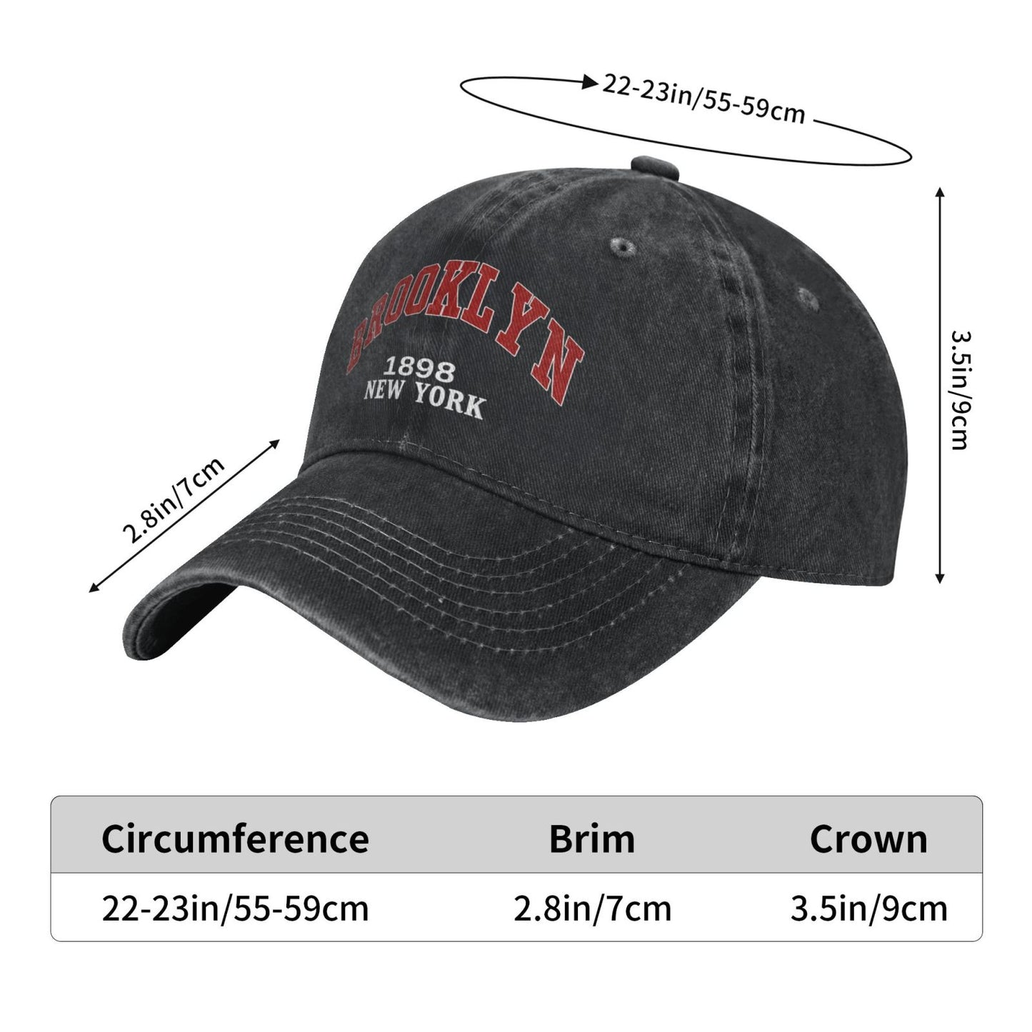 Brooklyn Printed unisex baseball cap adjustable cap outdoor sun hats trucker hat