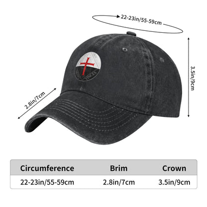 Knights Templar Seal Crusades Symbol Printed unisex baseball cap outdoor hats adjustable cap trucker gift hat