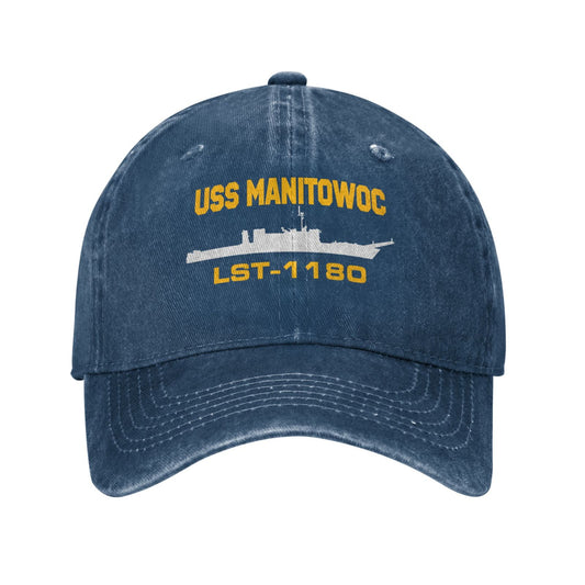 USS Manitowoc (LST-1180) Printed unisex baseball cap adjustable cap veteran gift