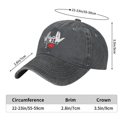 July Signature And Peace Printed unisex baseball cap adjustable cap outdoor sun hats trucker hat