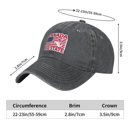 CANADA 51ts STATE Printed unisex baseball cap adjustable cap outdoor sun hats trucker hat