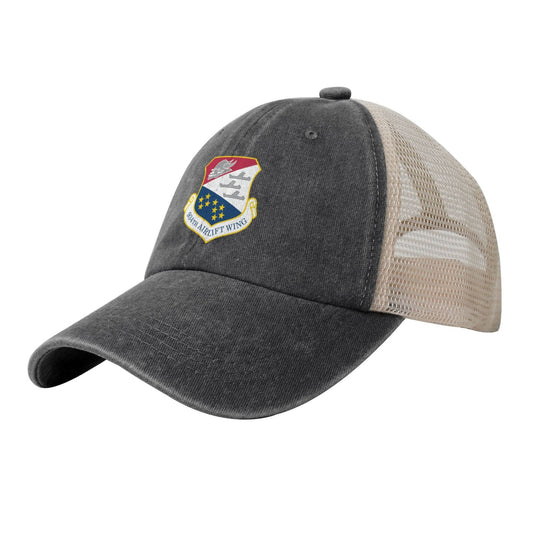 934th Airlift Wing Printed unisex baseball cap adjustable grid baseball cap veteran gift