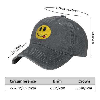 Smile Face Emoji Printed unisex baseball cap adjustable cap outdoor sun hats trucker hat