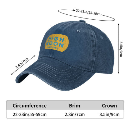 High Noon Sun SIPS Printed unisex baseball cap outdoor hats adjustable cap trucker gift hat