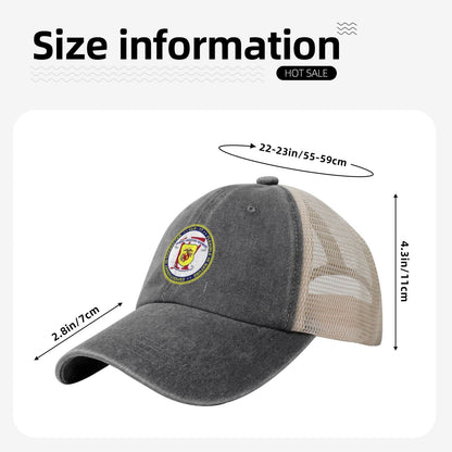 CLR-17 Printed unisex baseball cap adjustable grid baseball cap veteran gift