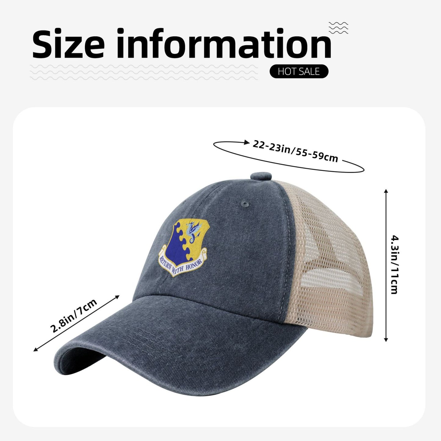 31st Fighter Wing Printed unisex baseball cap adjustable grid baseball cap veteran gift